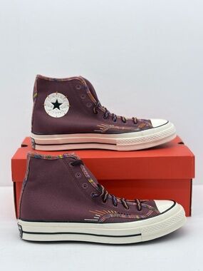 Converse Women’s Unisex High Top Sneakers CHUCK 70 DARK WINE/EGRET/BLACK